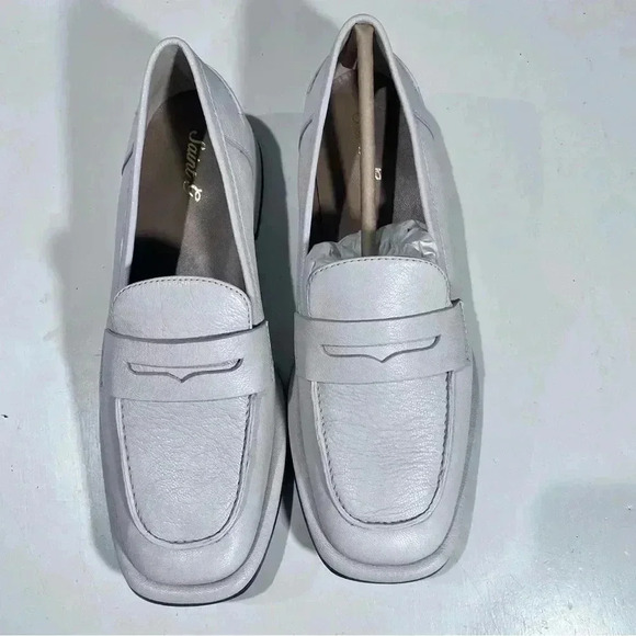 New SAINT G CarlaPenny Loafer Nordstrom Leather OffWhite Casual Chunky Minimaist - Picture 2 of 6